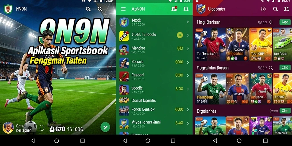 Screenshot utama 9N9N menampilkan interaksi taruhan langsung.