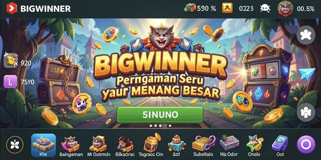 Tampilan gameplay seru dari BIGWINNER dengan berbagai tantangan.