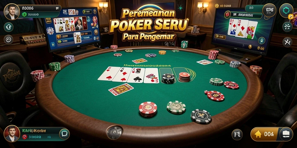 Gameplay mendebarkan D06 dengan pemain poker yang bersaing.