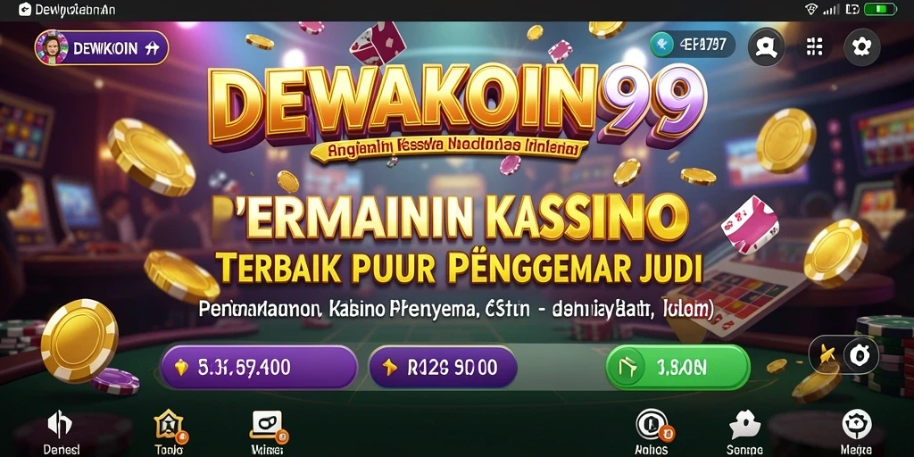 Tampilan menarik dan gameplay seru DEWAKOIN99 di layar smartphone.