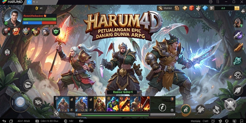 Tampilan gameplay seru di dunia ARPG yang memukau.