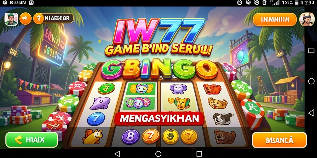 Screenshot menampilkan gameplay menegangkan dari IW777 di Bingo.