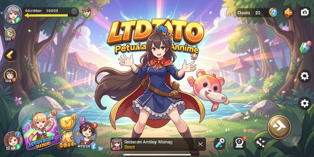 Menampilkan adegan aksion menarik dalam LTDTOTO dengan karakter Anime.