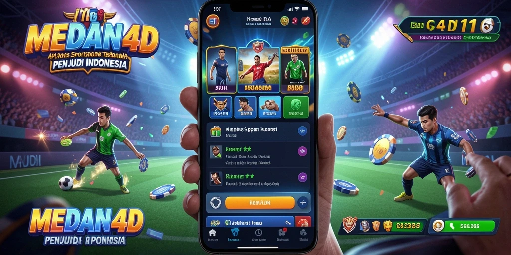 Tampilan gameplay Sportsbook yang menarik dan interaktif di MEDAN4D.