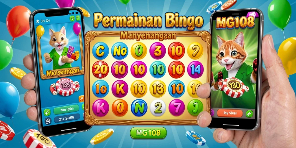 Screenshot menampilkan gameplay seru Bingo di MG108.