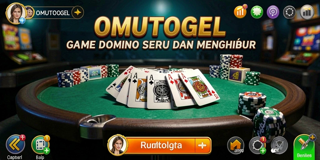 Tampilan menarik dari gameplay Domino di OMUTOGEL.