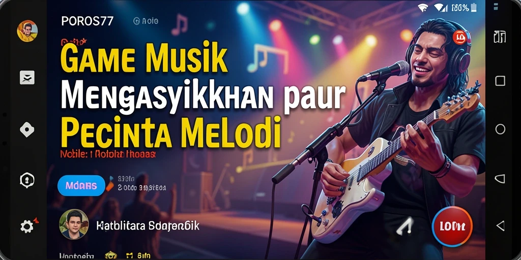 Screenshot gameplay POROS77 menampilkan aksi bermain musik yang seru.