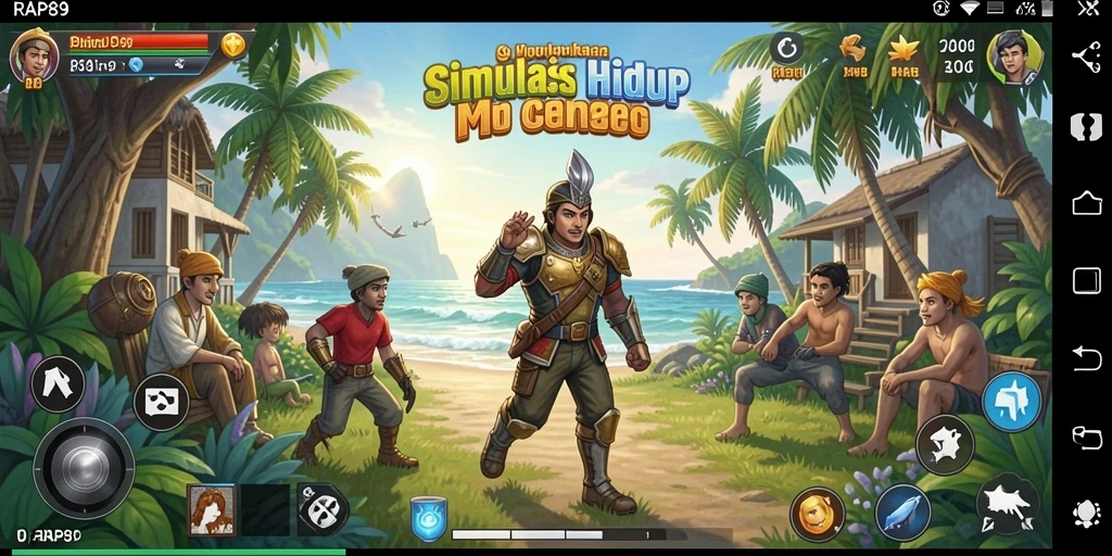 Tampilan gameplay menarik dari RAP89 yang menunjukkan interaksi karakter.