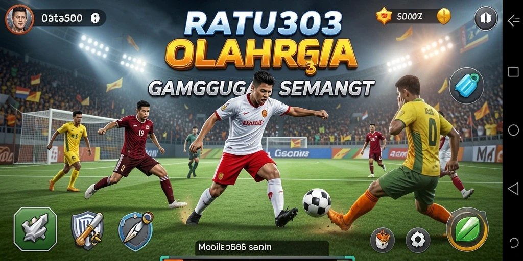 Screenshot utama RATU303 menampilkan momen seru dalam pertandingan olahraga.