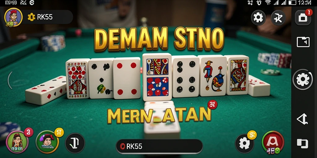 Tampilan gameplay domino yang menarik dan mengasyikkan.