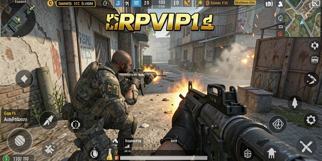 Tampilan aksi gameplay mendebarkan dalam RPVIP1 dengan grafis yang menawan.