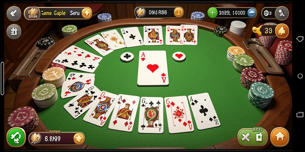 Gameplay Gaple yang seru dan interaktif di RR89.