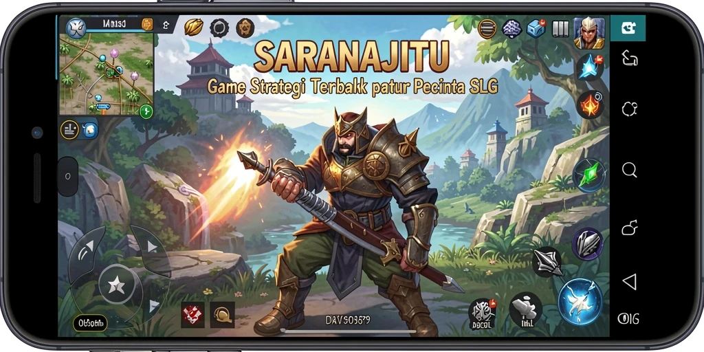 Tampilan gameplay yang seru dan mendebarkan di SARANAJITU.