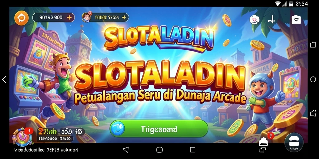 Screenshot menunjukkan aksi seru dalam permainan SLOTALADIN.