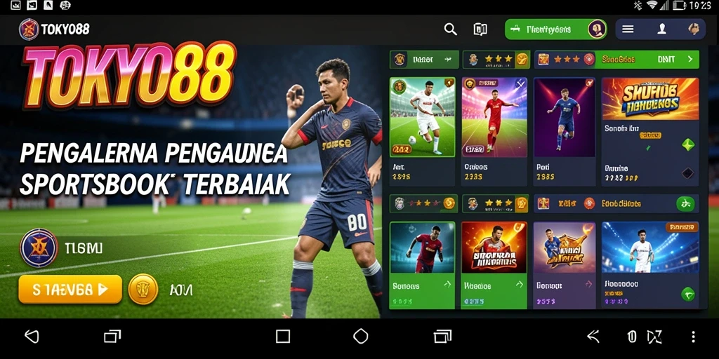 Tampilan utama TOKYO88 dengan fitur taruhan olahraga yang menarik.
